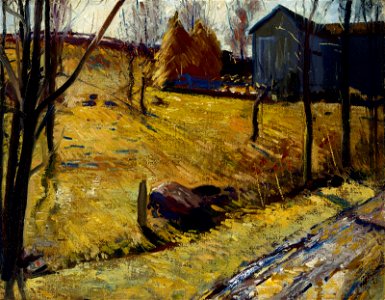 George Bellows - Haystacks and Barn - 85.154 - Museum of Fine Arts, Houston