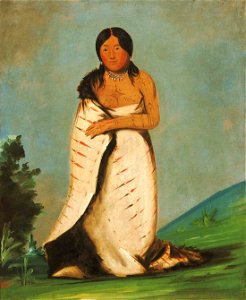 George Catlin - Hee-láh-dee, Pure Fountain, Wife of The Smoke - 1985.66.96 - Smithsonian American Art Museum