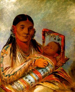 George Catlin - Chée-ah-ká-tchée, Wife of Nót-to-way - 1985.66.197 - Smithsonian American Art Museum