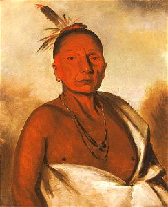 George Catlin - Kid-á-day, a Distinguished Brave - 1985.66.57 - Smithsonian American Art Museum