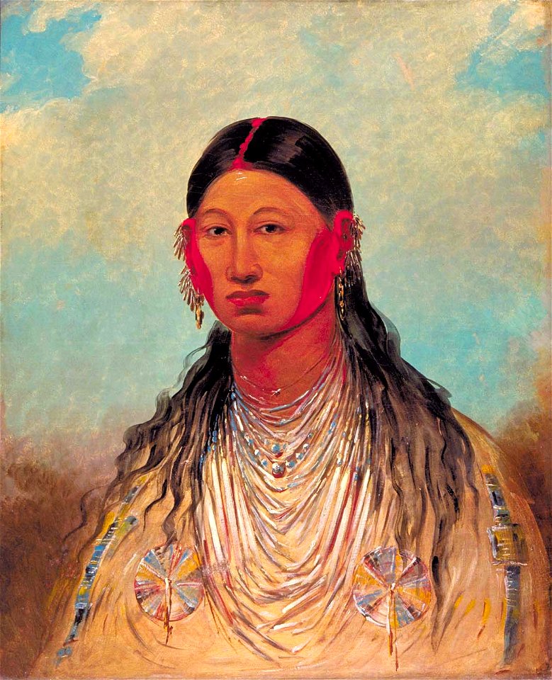 George Catlin - Koon-za-ya-me, Female War Eagle - 1985.66.528 - Smithsonian American Art Museum