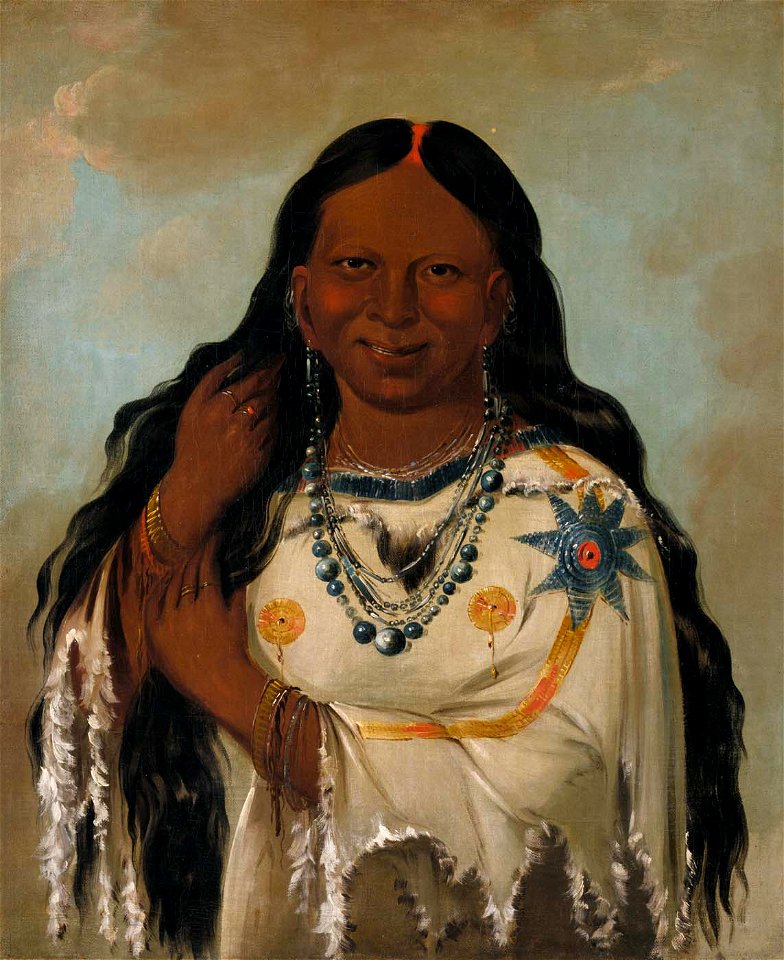 George Catlin - Kay-a-gís-gis, a Young Woman - 1985.66.183 - Smithsonian American Art Museum