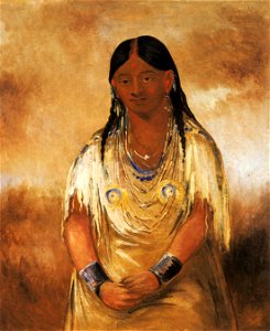 George Catlin - Mún-ne-o-ye, a Woman - 1985.66.262 - Smithsonian American Art Museum