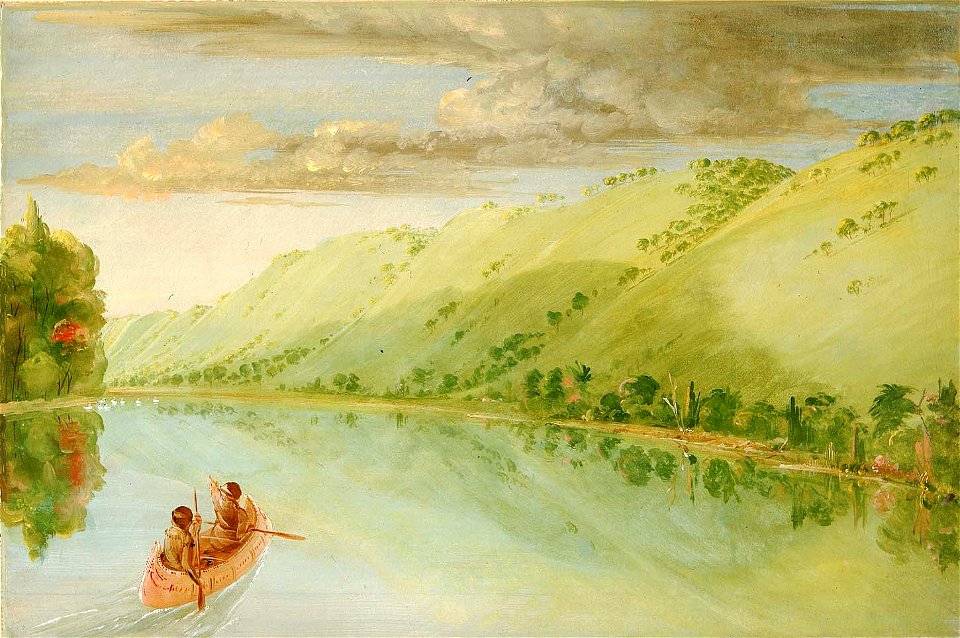 George Catlin - Madame Ferrebault's Prairie, above Prairie du Chien - 1985.66.322 - Smithsonian American Art Museum