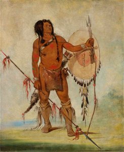 George Catlin - His-oo-sán-chees, Little Spaniard, a Warrior - 1985.66.51 - Smithsonian American Art Museum