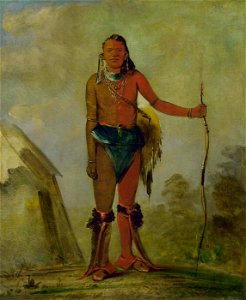George Catlin - Aih-no-wa, The Fire, a Fox Medicine Man - 1985.66.17 - Smithsonian American Art Museum
