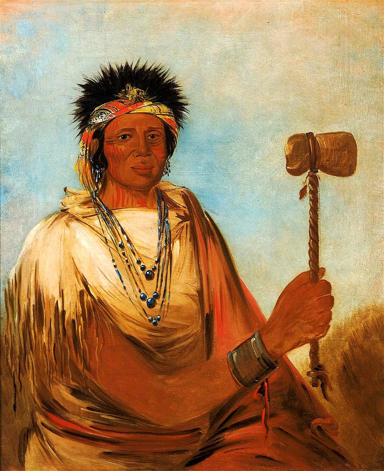 George Catlin - Men-són-se-ah, Left Hand, a Warrior - 1985.66.255 - Smithsonian American Art Museum