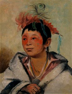 George Catlin - Aú-nah-kwet-to-hau-páy-o, One Sitting in the Clouds, a Boy - 1985.66.226 - Smithsonian American Art Museum