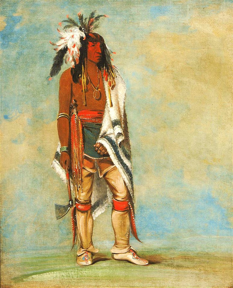 George Catlin - Nót-to-way, a Chief - 1985.66.196 - Smithsonian American Art Museum