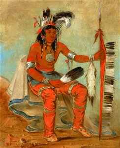 George Catlin - O'n-daig, The Crow, a Dandy - 1985.66.193 - Smithsonian American Art Museum