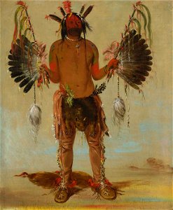 George Catlin - Mah-tó-he-ha, Old Bear, a Medicine Man - 1985.66.129 - Smithsonian American Art Museum