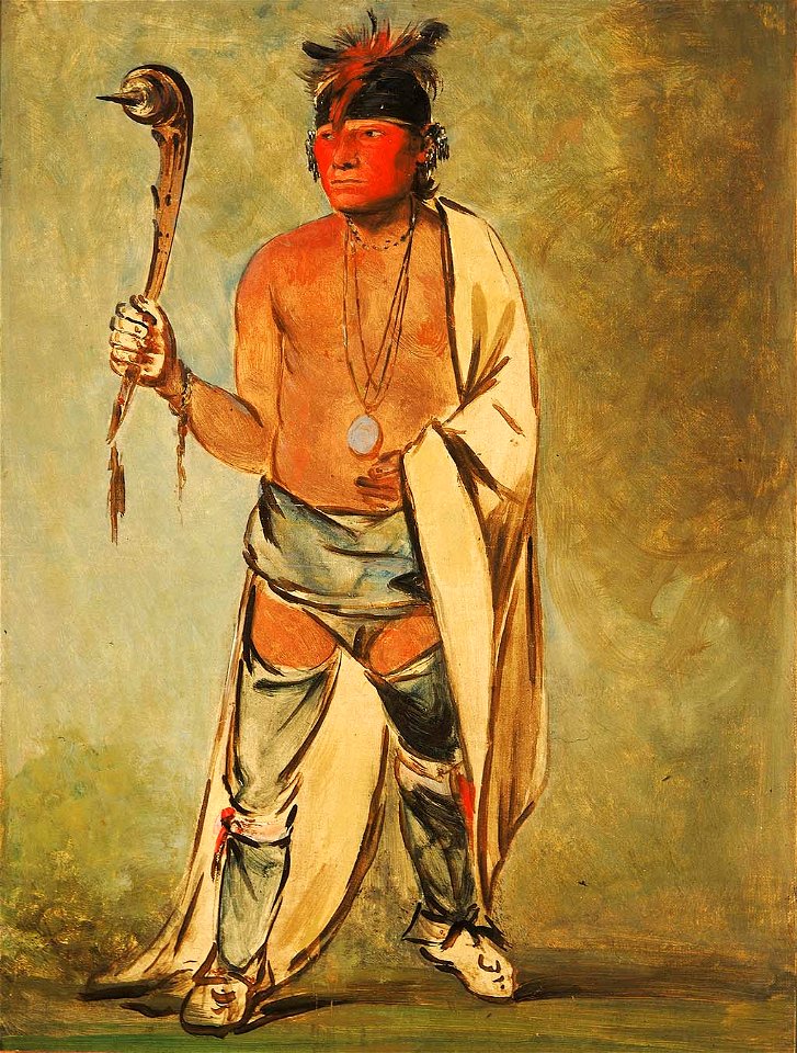 George Catlin - Naugh-háigh-hee-kaw, He Who Moistens the Wood - 1985.66.217 - Smithsonian American Art Museum