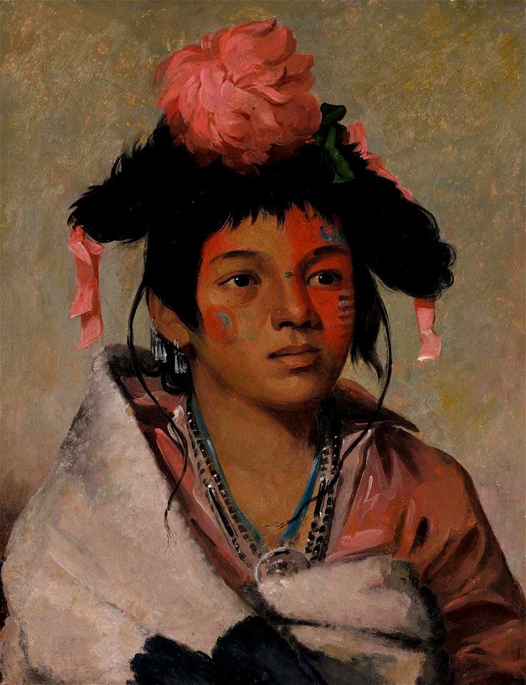 George Catlin - Tcha-káuk-o-ko-máugh, Great Chief, a Boy - 1985.66.225 - Smithsonian American Art Museum