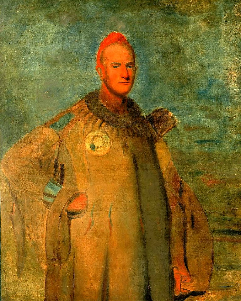 George Catlin - Theodore Burr Catlin, in Indian Costume - 1985.66.386,324 - Smithsonian American Art Museum