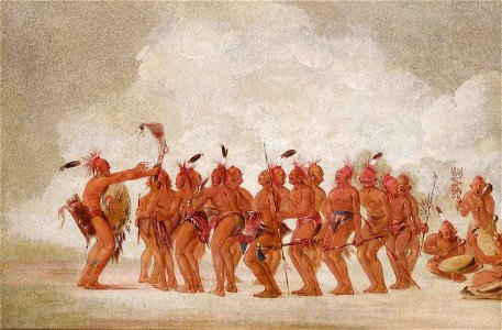 George Catlin - Slave Dance, Sac and Fox - 1985.66.450 - Smithsonian American Art Museum