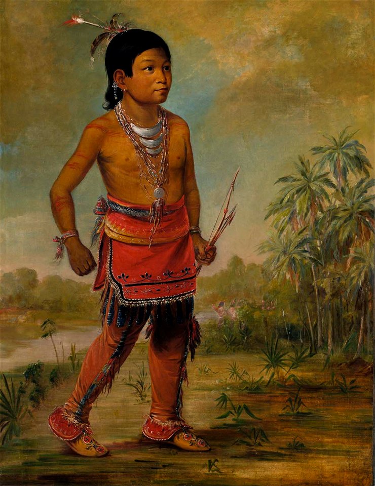 George Catlin - Osceola Nick-a-no-chee, a Boy - 1985.66.386,307 1-2 - Smithsonian American Art Museum
