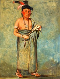 George Catlin - Span-e-o-née-kaw, The Spaniard - 1985.66.214 - Smithsonian American Art Museum
