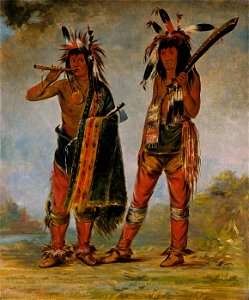 George Catlin - Two Young Men - 1985.66.235-236 - Smithsonian American Art Museum