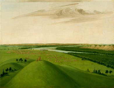 George Catlin - Fort Union, Mouth of the Yellowstone River, 2000 Miles above St. Louis - Google Art Project