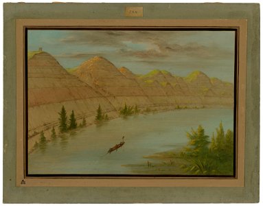George Catlin - View in the Grand Detour, Upper Missouri - 1965.16.191 - National Gallery of Art