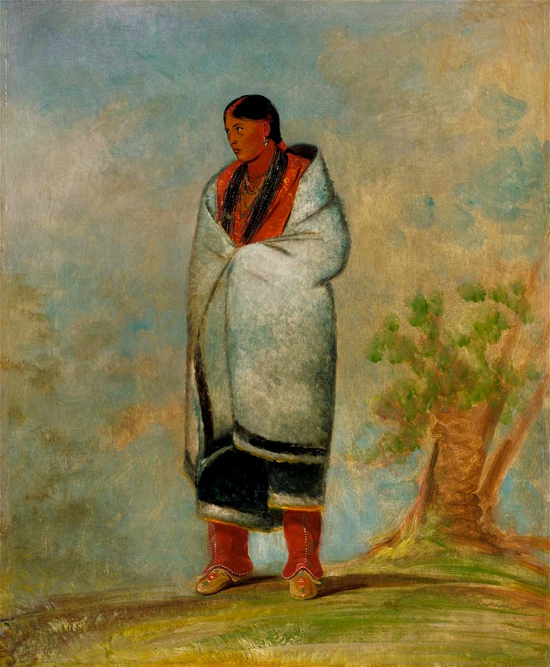 George Catlin - Wa-quóth-e-qua, The Buck's Wife, Wife of the Whale - 1985.66.10 - Smithsonian American Art Museum