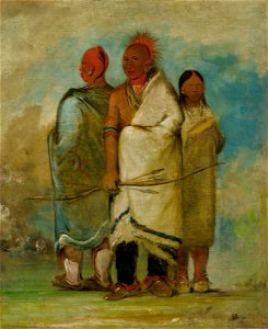 George Catlin - Three Fox Indians - 1985.66.19-21 - Smithsonian American Art Museum