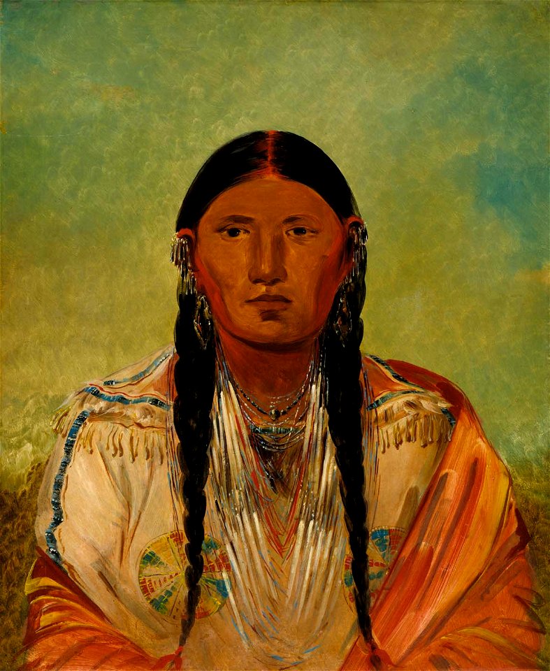 George Catlin - Ru-ton-wee-me, Pigeon on the Wing - 1985.66.526 - Smithsonian American Art Museum