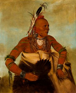 George Catlin - Wa-ho-béck-ee, a Handsome Brave - 1985.66.33 - Smithsonian American Art Museum