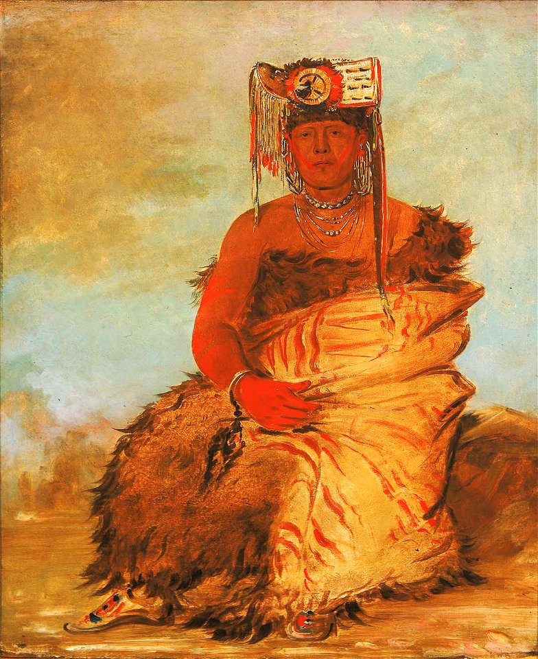 George Catlin - La-kée-too-wi-rá-sha, Little Chief, a Tapage Pawnee Warrior - 1985.66.102 - Smithsonian American Art Museum