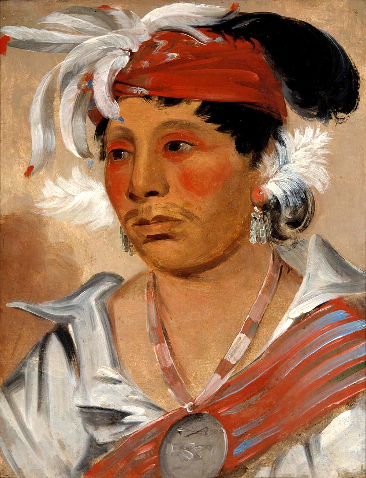 George Catlin - String, a Renowned Warrior - 1985.66.268 - Smithsonian American Art Museum