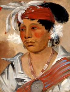 George Catlin - String, a Renowned Warrior - 1985.66.268 - Smithsonian American Art Museum