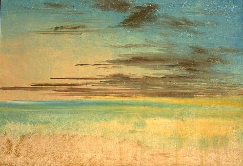 George Catlin - Landscape Background - 1985.66.580-U - Smithsonian American Art Museum