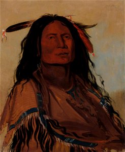 George Catlin - Wúk-mi-ser, Corn, a Miniconjou Warrior - 1985.66.78 - Smithsonian American Art Museum
