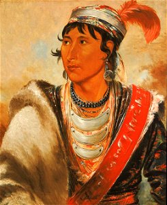 George Catlin - Láh-shee, The Licker, called Creek Billy - 1985.66.305 - Smithsonian American Art Museum