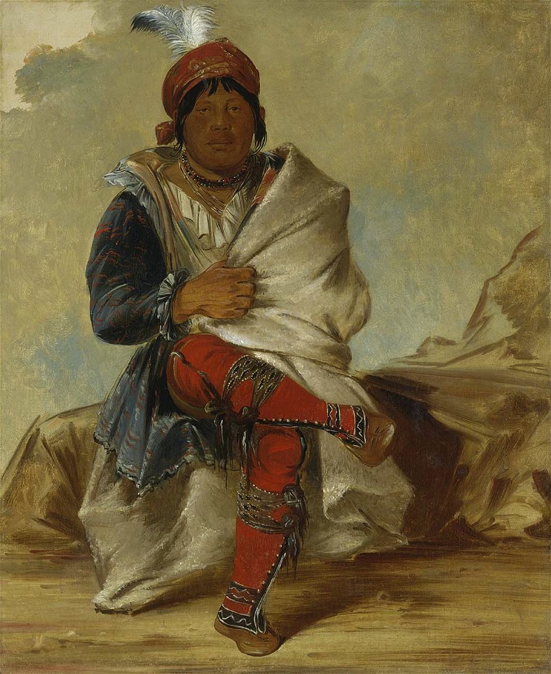George Catlin - Mick-e-no-páh, Chief of the Tribe - 1985.66.300 - Smithsonian American Art Museum