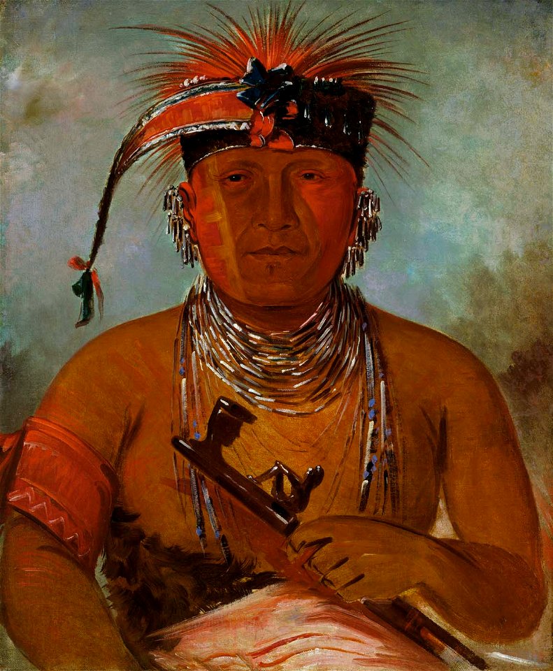 George Catlin - Wée-ke-rú-law, He Who Exchanges - 1985.66.121 - Smithsonian American Art Museum
