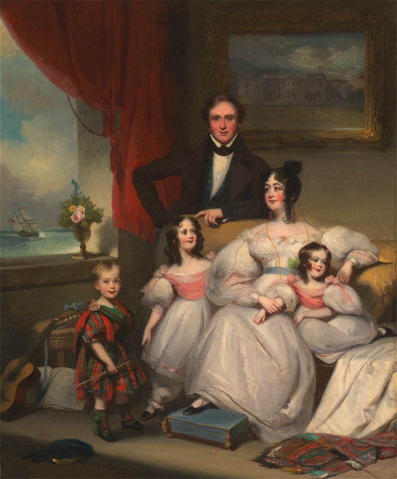 George Chinnery - An English Family in Macao - Google Art Project
