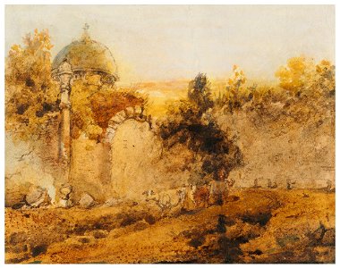 George chinnery a ruined temple bengal d6286166112728)