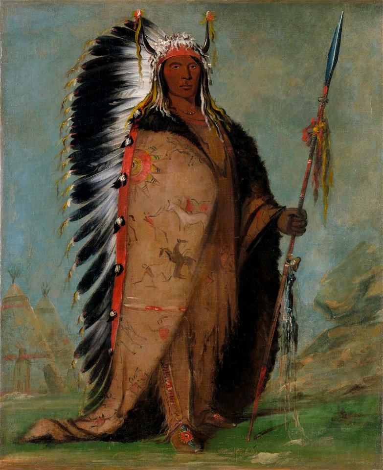 George Catlin, Ee-áh-sá-pa, Black Rock, a Two Kettle Chief, 1832, oil on canvas, Smithsonian American Art Museum