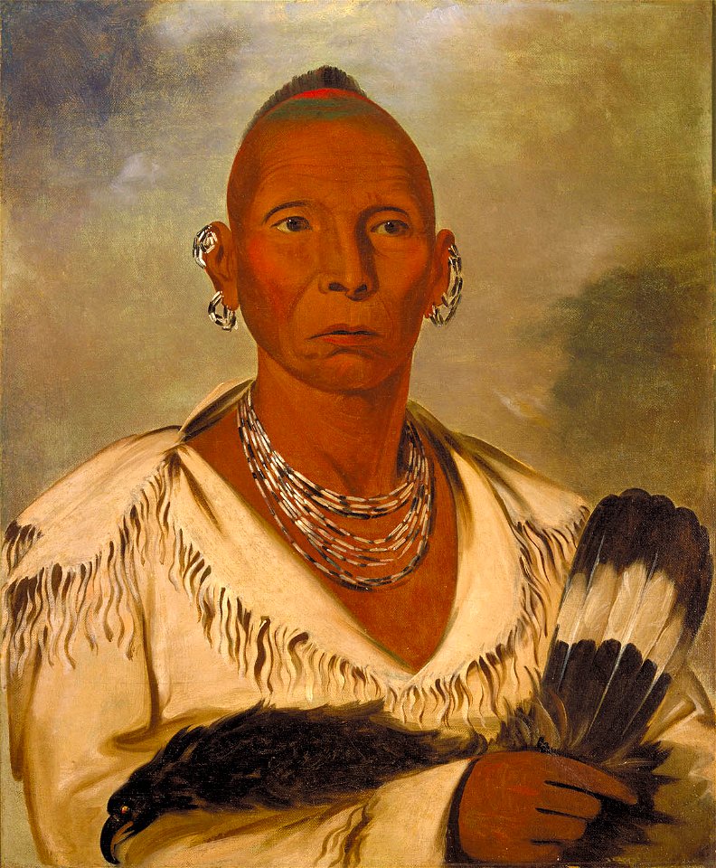 George Catlin M K A Tah Mish O K H Kaik Black Hawk Prominent Sac