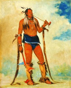 George Catlin - Wah-chee-háhs-ka, Man Who Puts All Out of Doors - 1985.66.207 - Smithsonian American Art Museum