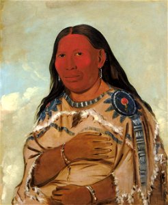 George Catlin - Wife of Two Crows - 1985.66.174 - Smithsonian American Art Museum