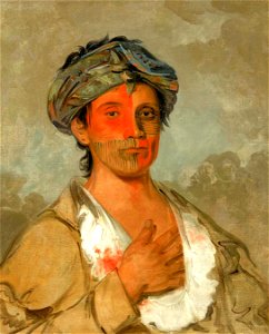 George Catlin - Pah-te-cóo-saw, Straight Man, Semicivilized - 1985.66.280 - Smithsonian American Art Museum