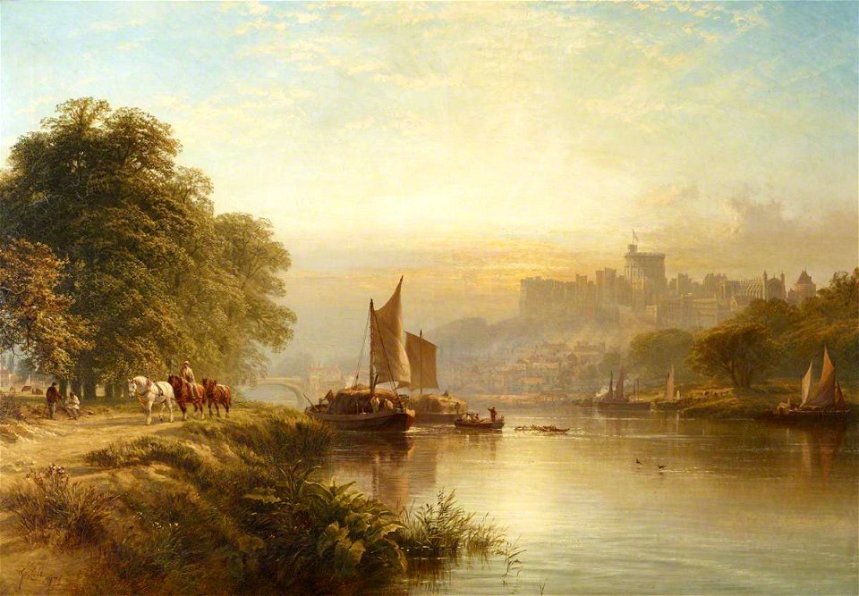 George Cole (1810-1883) - Windsor from the River - 515707 - National Trust