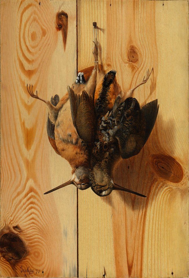 George Cope - Hanging Woodcock - 2018.230 - Harvard Art Museums