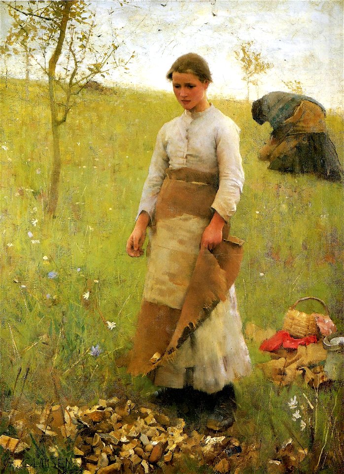 George Clausen, 1887 - The Stone Pickers