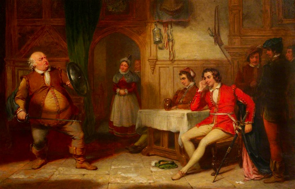 George Clint (1770-1854) - Falstaff Relating His Gadshill Adventure at the Boar's Head (from William Shakespeare's 'Henry IV', Part I) - 485050 - National Trust