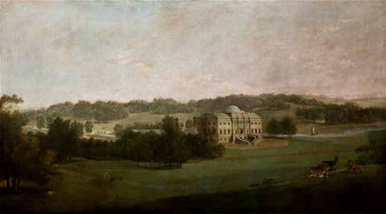 George Cuitt the elder (1743-1818) (attributed to) - Kedleston Hall from the South - 108774 - National Trust