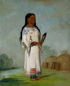 George Catlin - Seet-sé-be-a, Midday Sun, a Pretty Girl - 1985.66.175 - Smithsonian American Art Museum