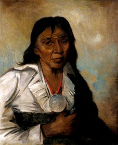 George Catlin - Shin-gós-se-moon, Big Sail, a Chief - 1985.66.198 - Smithsonian American Art Museum